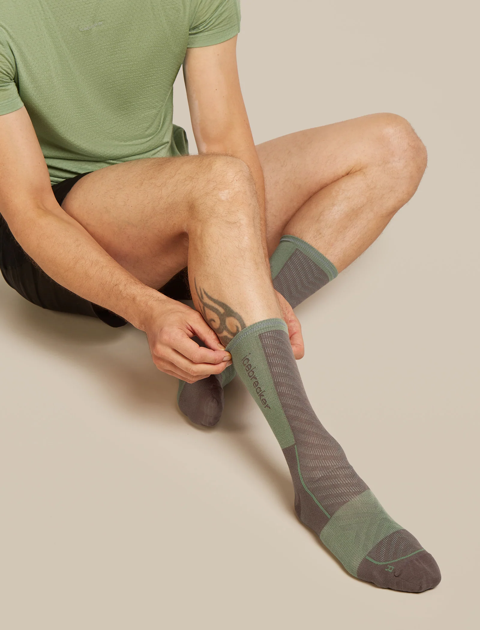 Calcetines para hombre Merino Blend Run+ Ultraligeros de manga corta