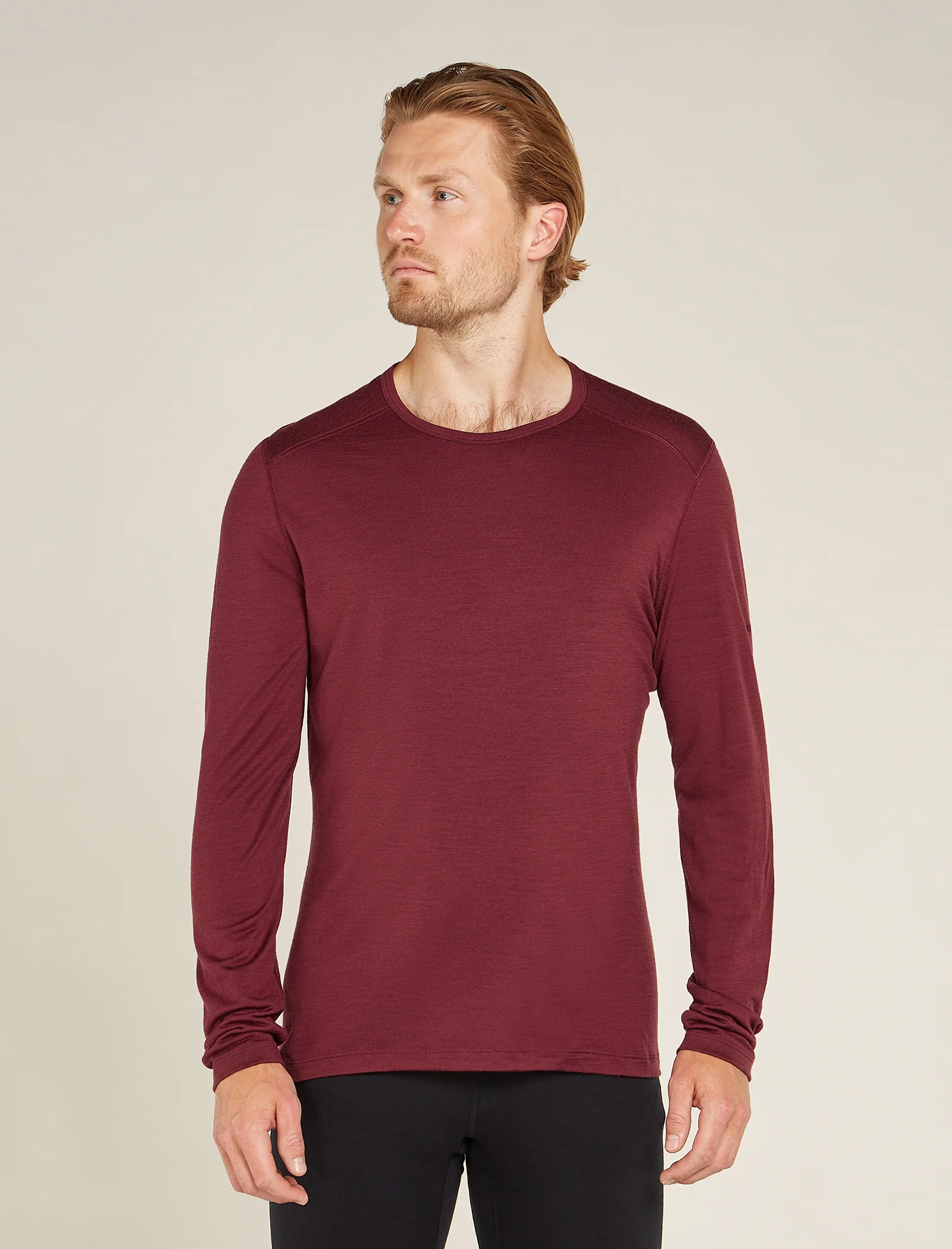 Camiseta térmica de manga larga Crewe para hombre Merino 200 Oasis
