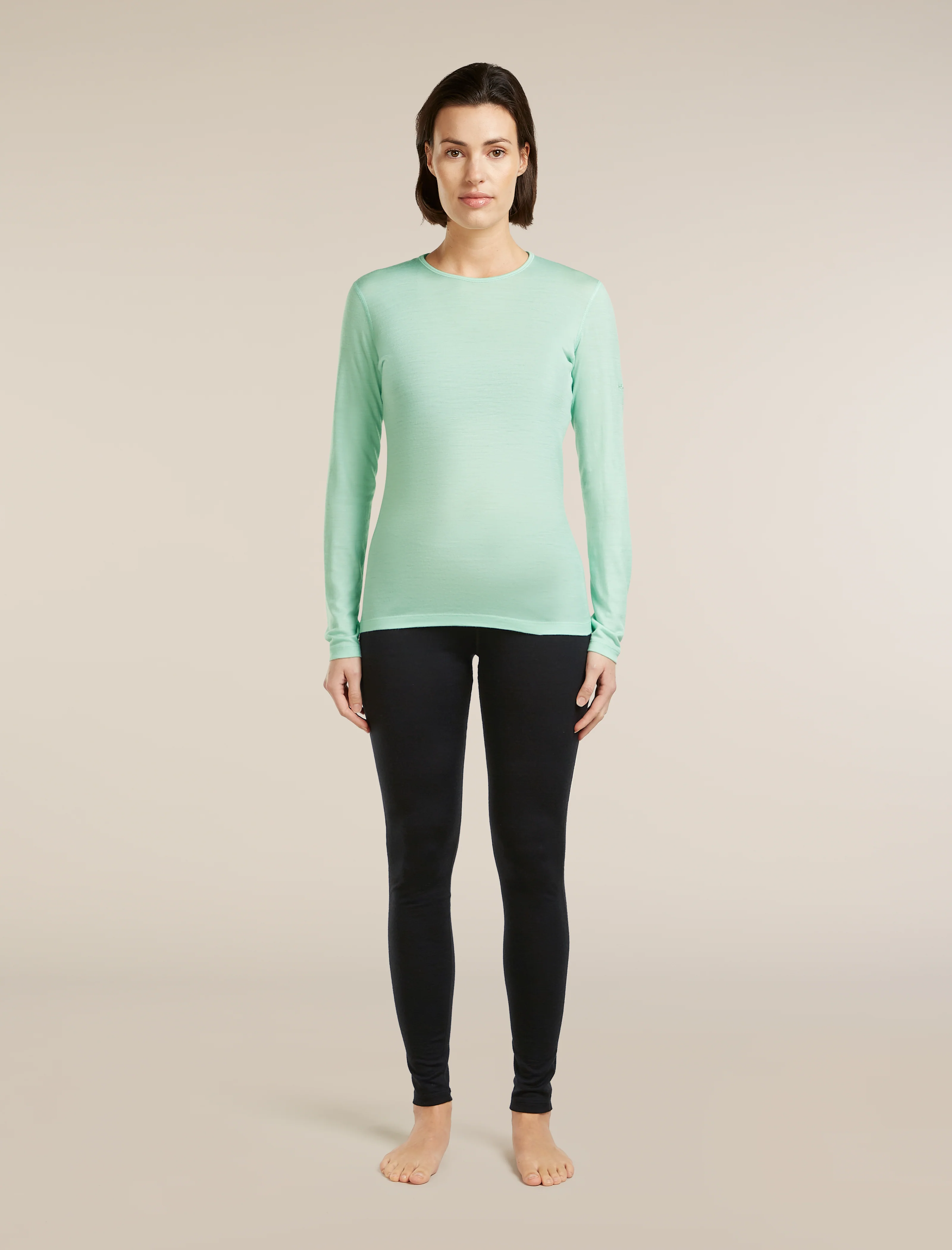 Camiseta de manga larga de merino 200 Oasis para mujer