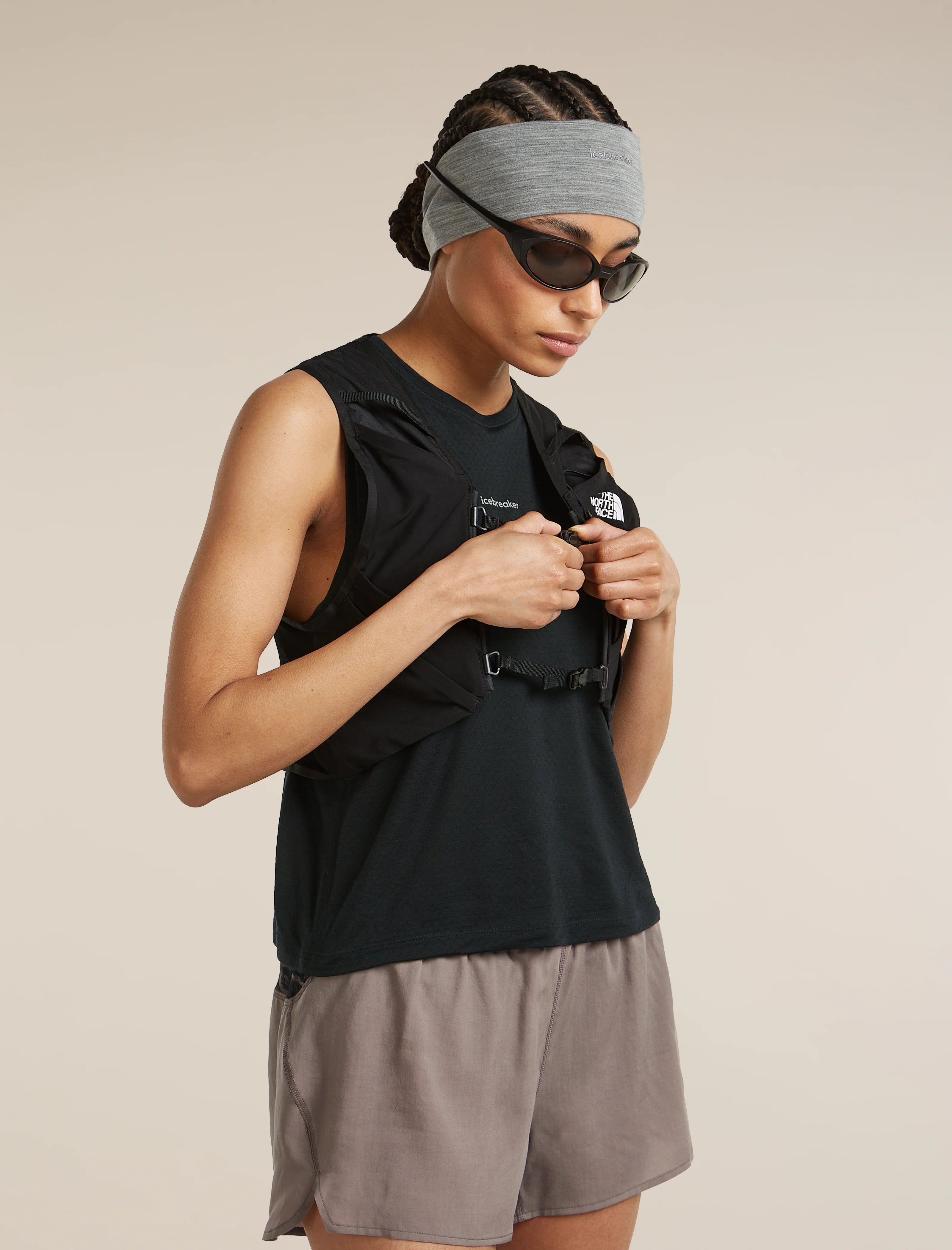 Cinta para la cabeza Unisex Cool-Lite™ de mezcla de lana merina