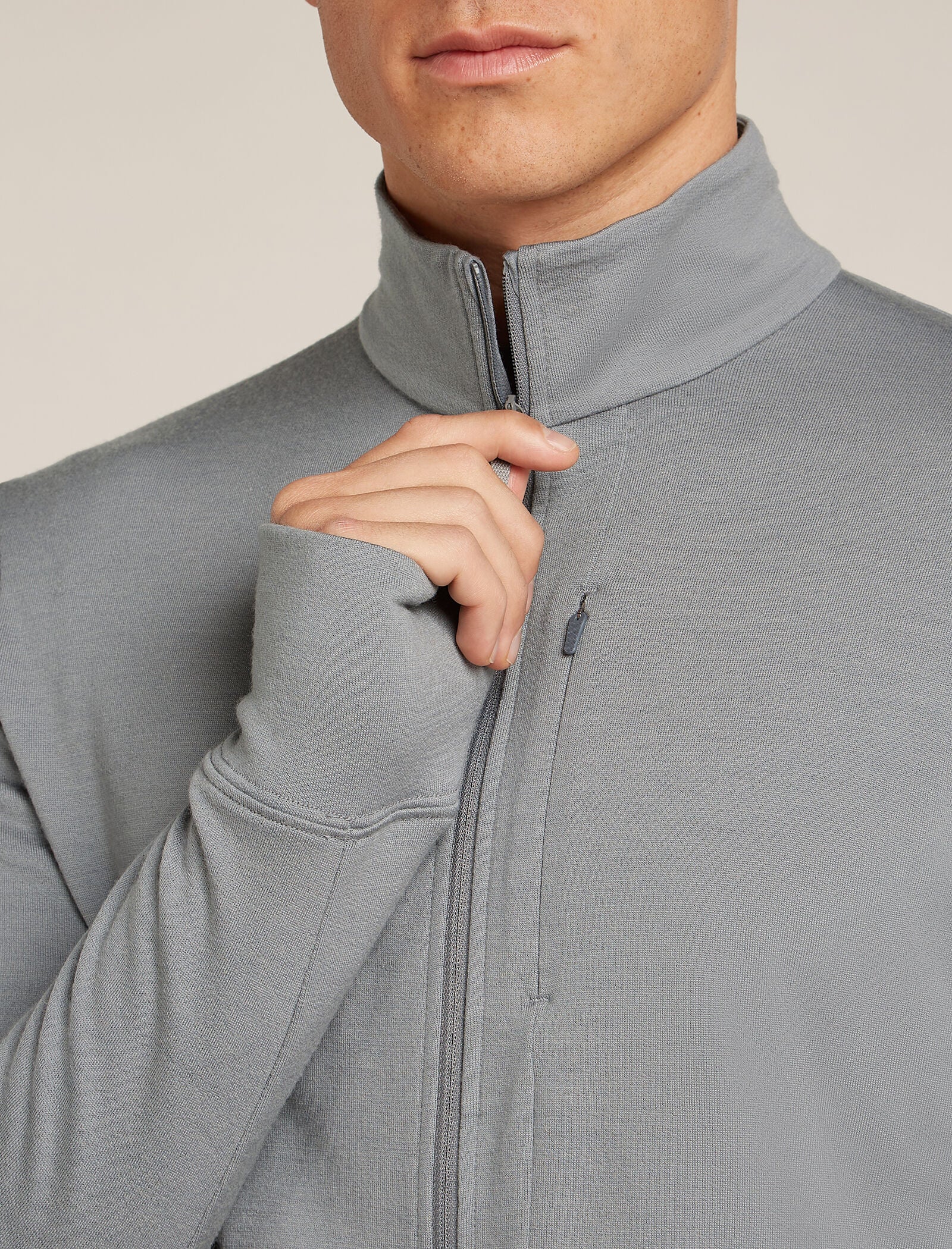Chaqueta de manga larga con cremallera Merino 260 Quantum para hombre