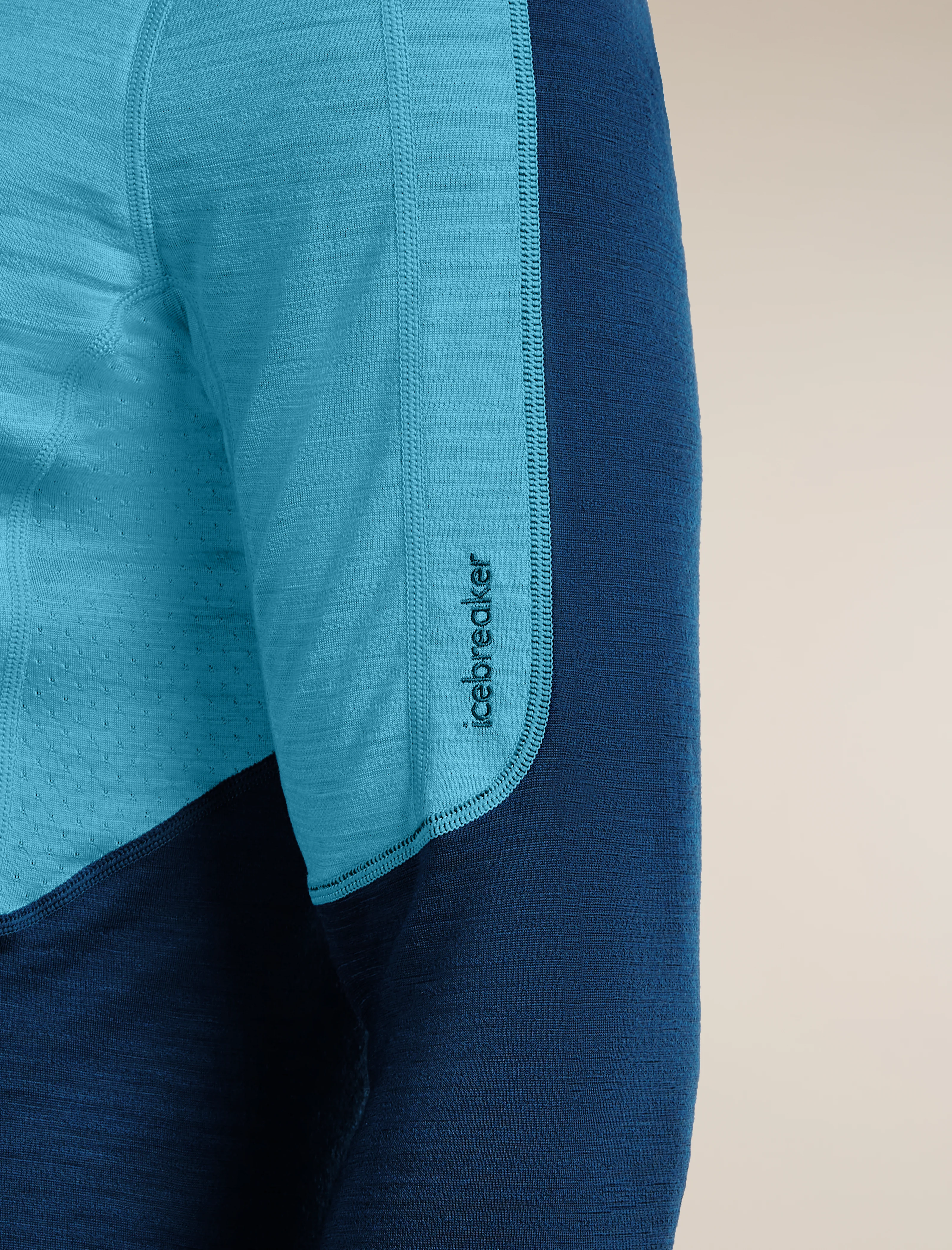 Camiseta de manga larga con cierre a media cremallera para hombre Merino Blend 200 RealFleece™ Descender